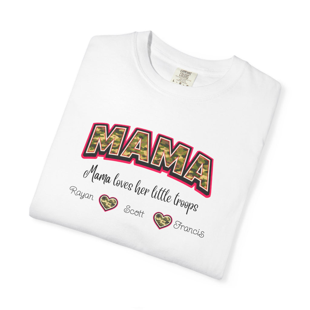 Mama Floral Heart T‑Shirt — 'Mama Means Love for Little Snuggs' Mother's Day Tee