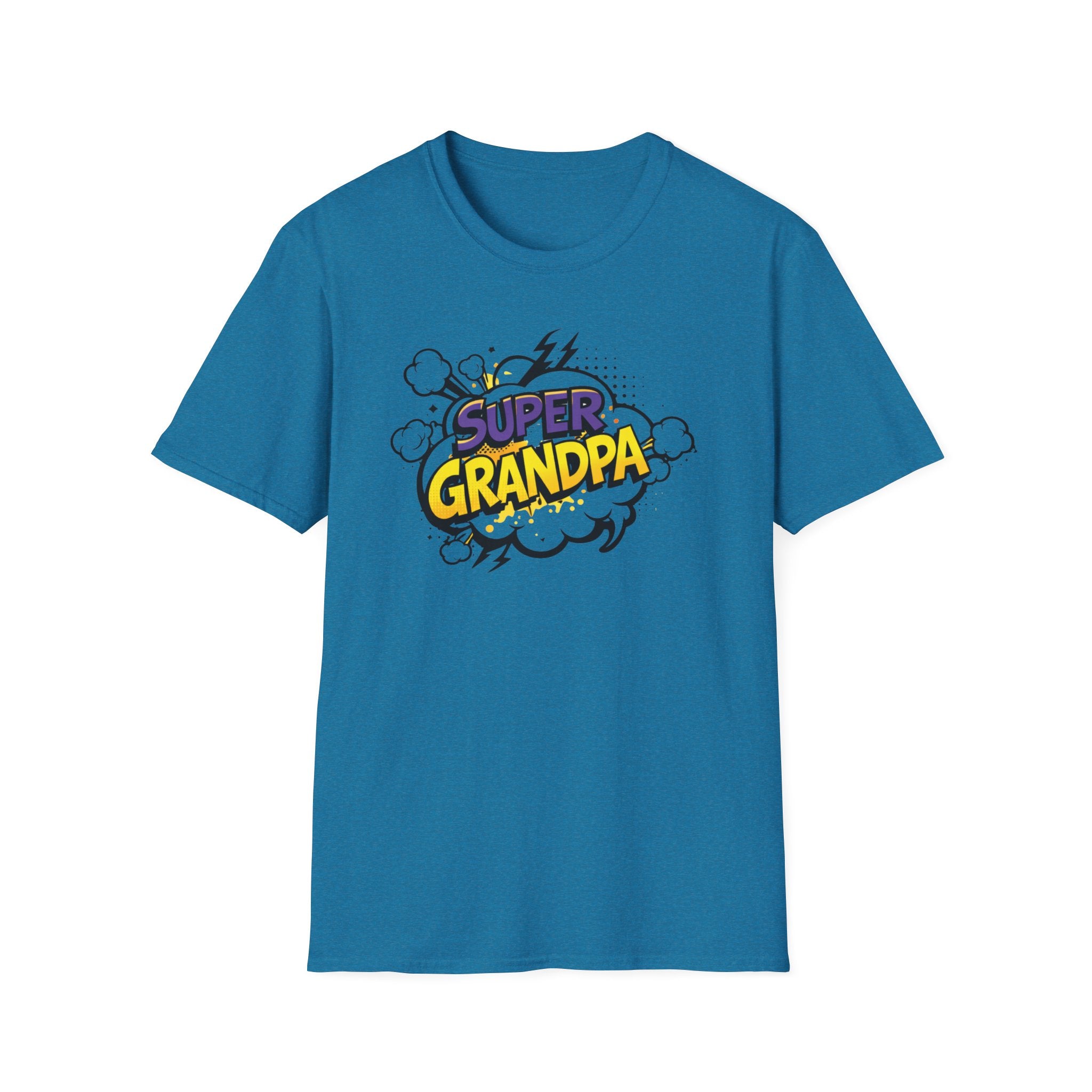 T-Shirt — "Super Grandpa" Comic-Style Graphic | Funny Father's Day Gift