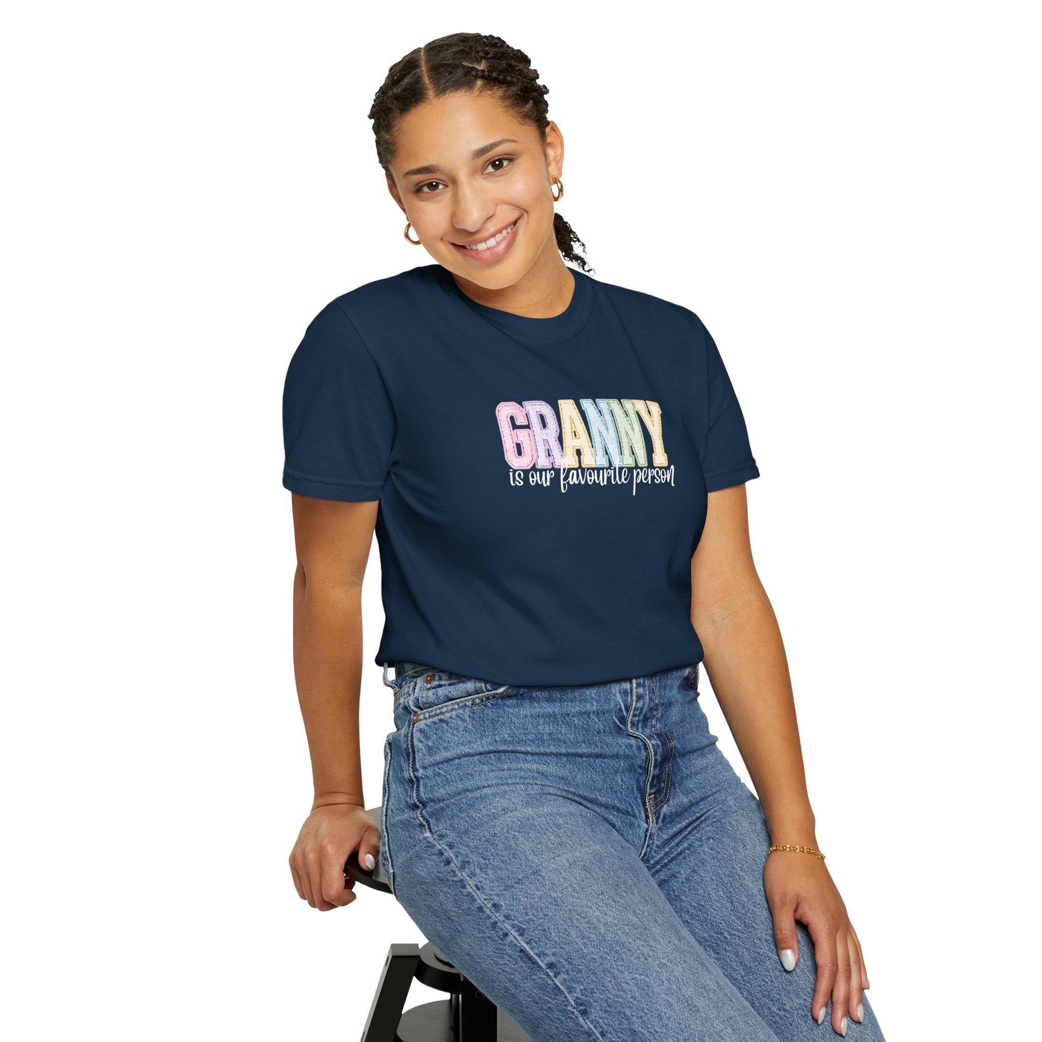 Granny Is Our Favourite Person T-Shirt — Pastel Grandma Gift Tee