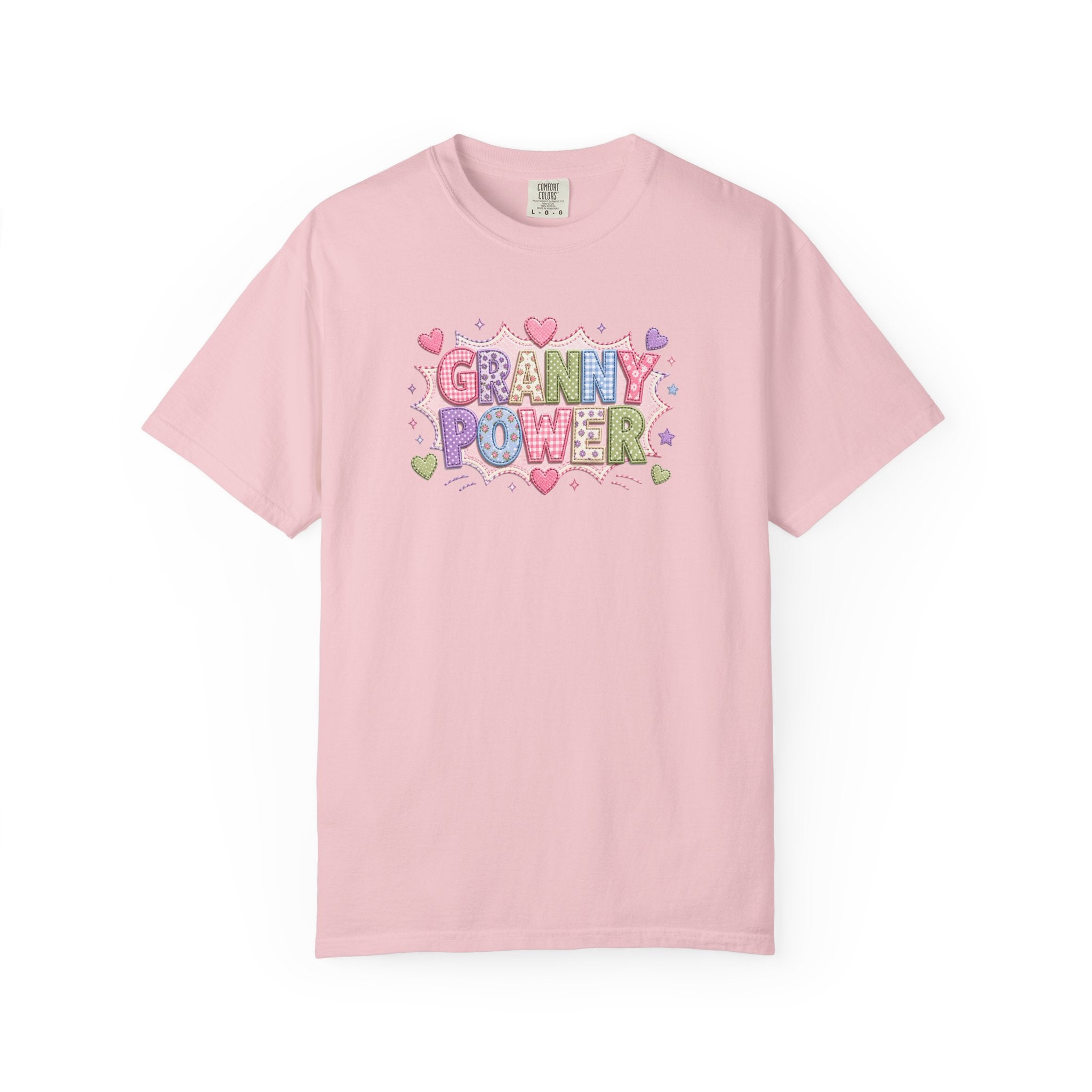 Granny Power T-Shirt — Retro Heart Graphic Tee for Grandmas