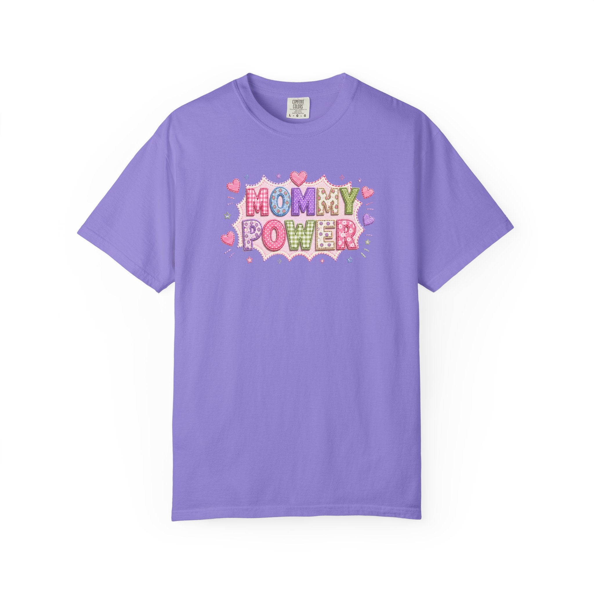 Mommy Power T-Shirt — Cute Heart Graphic Tee for Moms, Mother’s Day Gift
