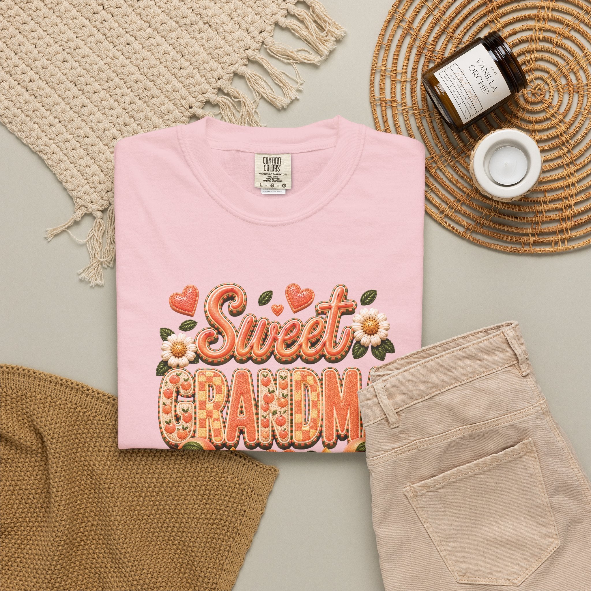 Sweet GRANDMA Peach Tee