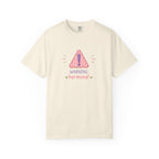 T-Shirt — "Warning: Hormonal" Cute Pink Gingham Alert Graphic