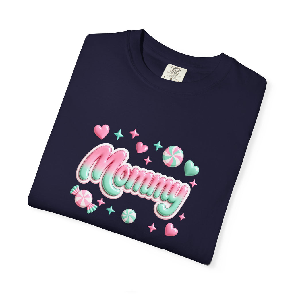 Mommy Pastel Candy Script T-Shirt