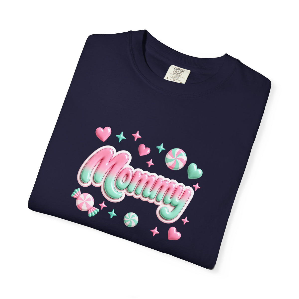 Mommy Pastel Candy Script T-Shirt
