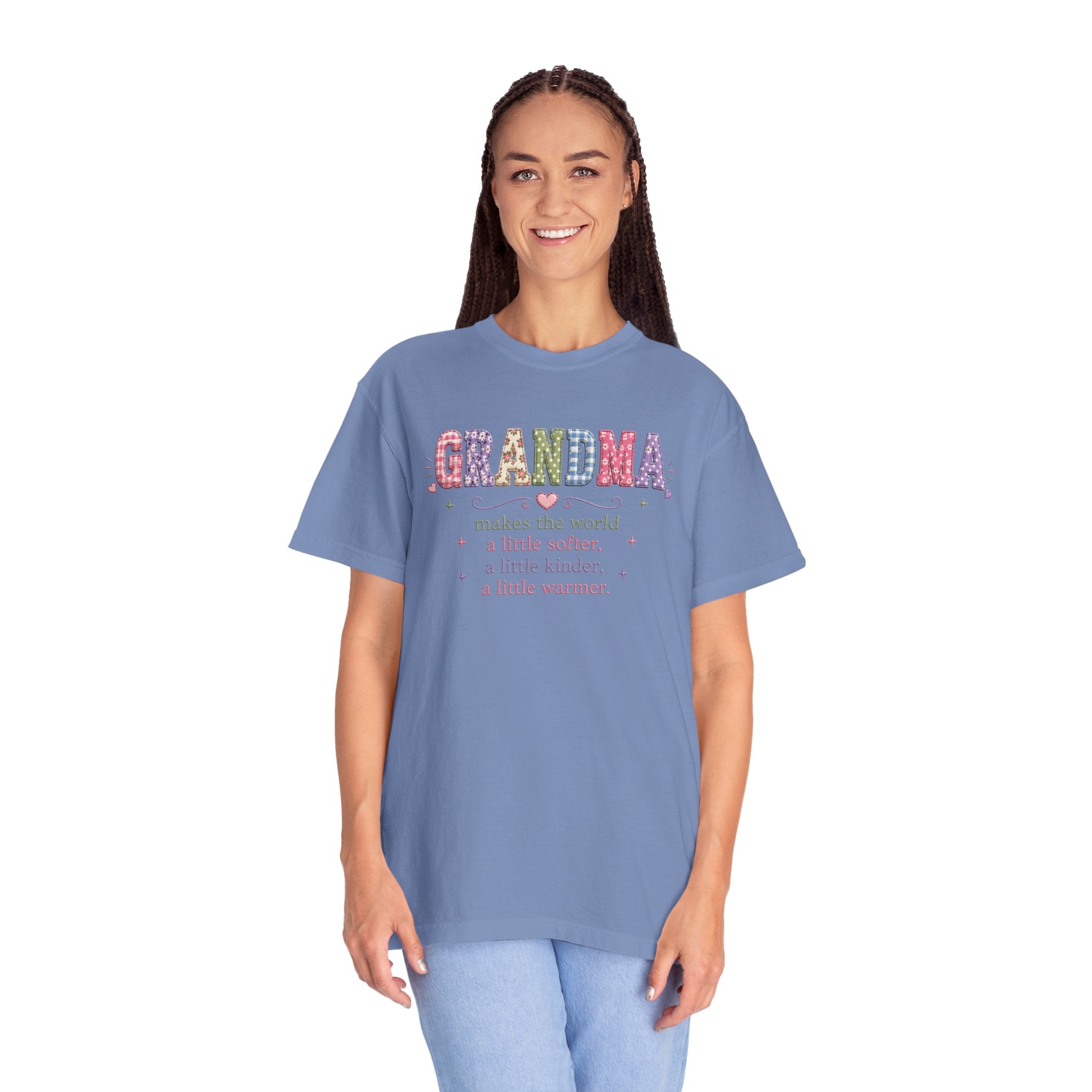 Grandma Floral T-Shirt — "Grandma makes the world a little softer, kinder, warmer"