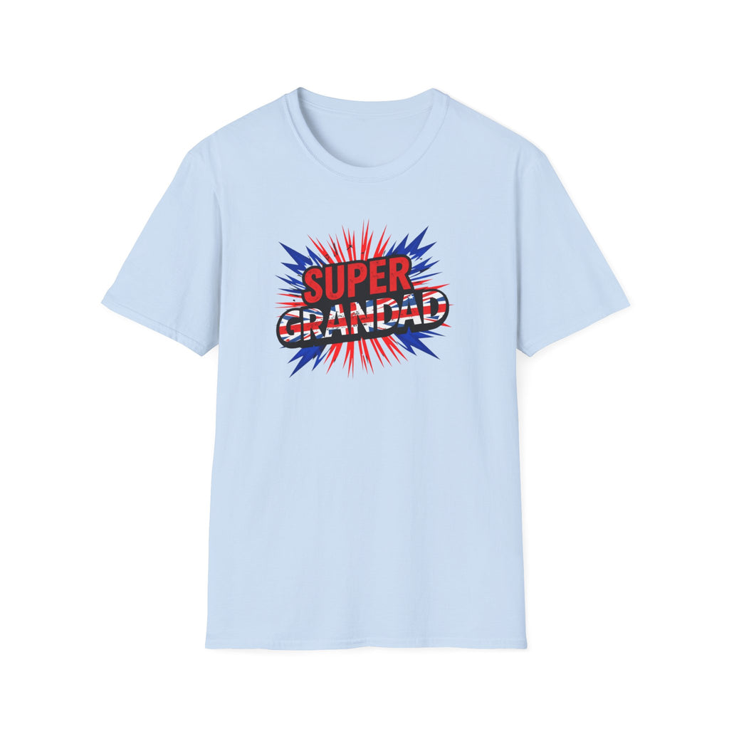 Super Grandad Union Jack/England themed Comic-Style T-Shirt