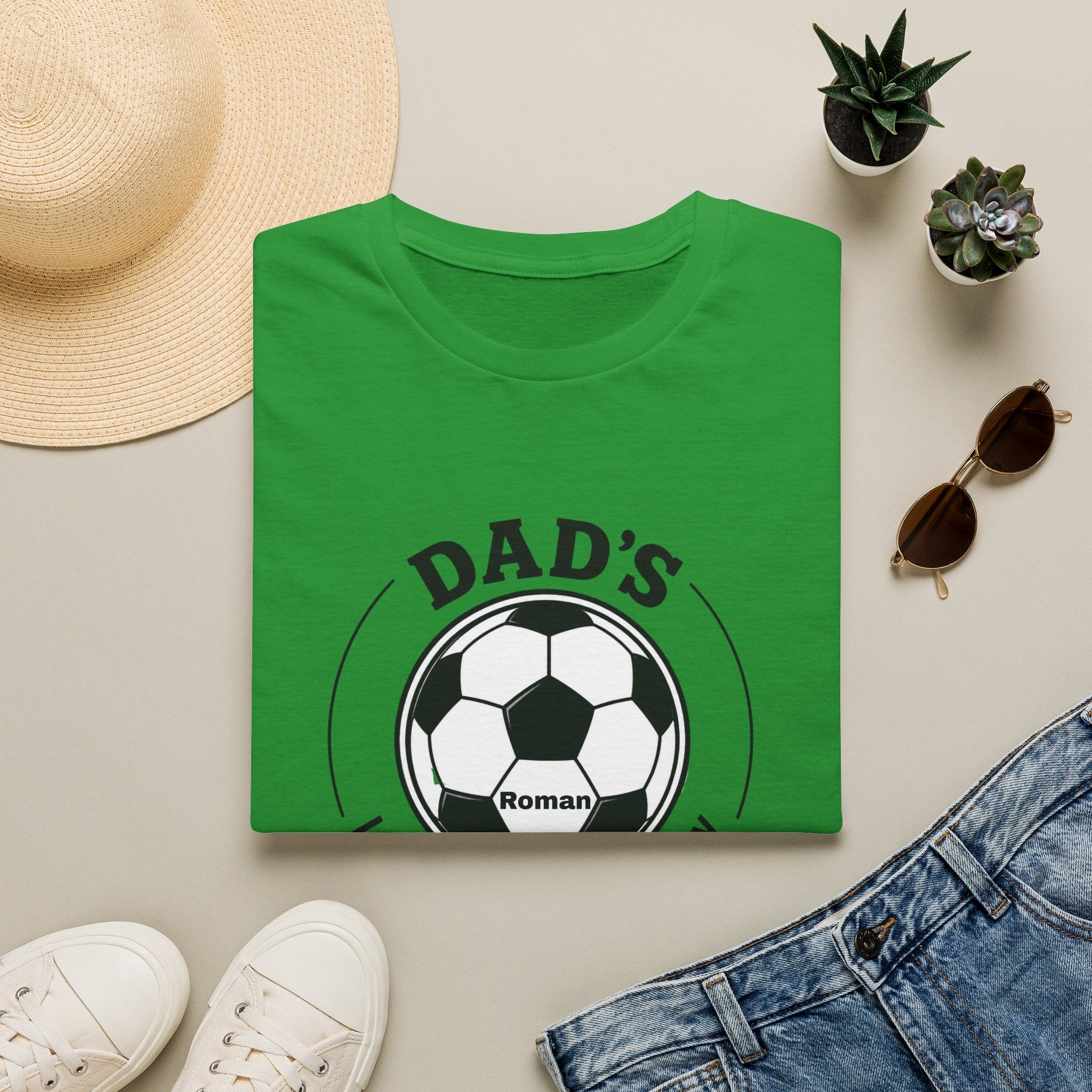 Dad's Little Football Buddy Tee -Add Name- Personalise