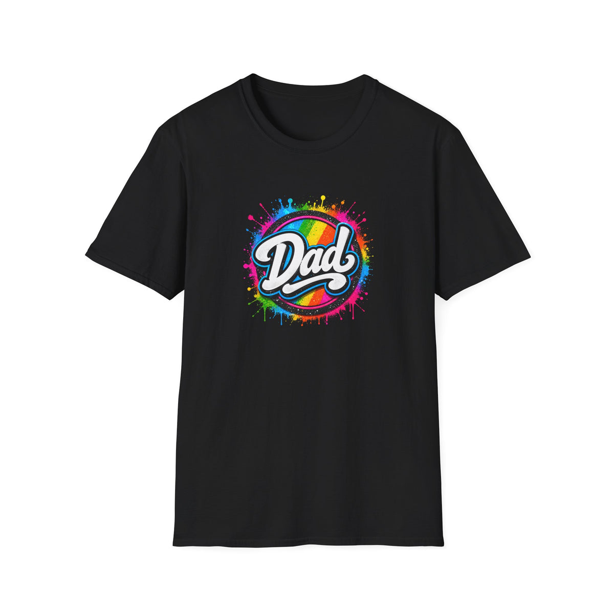 Dad Rainbow Graphic T-Shirt