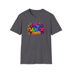 Gamer Dad Colourful Controller Design T-Shirt