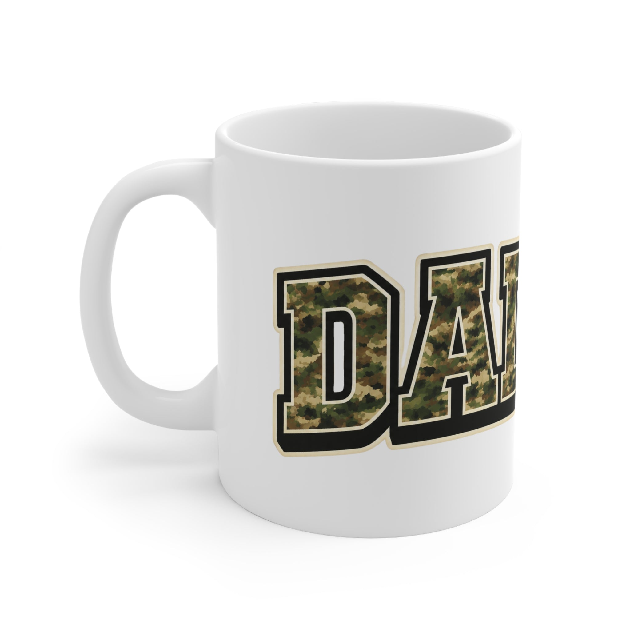 Dad Camo Coffee Mug — Military Camouflage Father’s Day 11oz & 15oz Ceramic Cup
