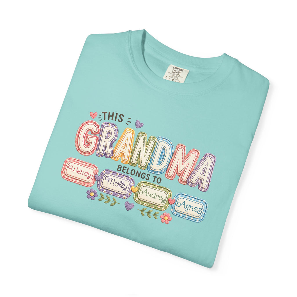 Grandma Belongs To Cute Pastel Family Names T-Shirt