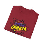 T-Shirt — "Super Grandpa" Comic-Style Graphic | Funny Father's Day Gift