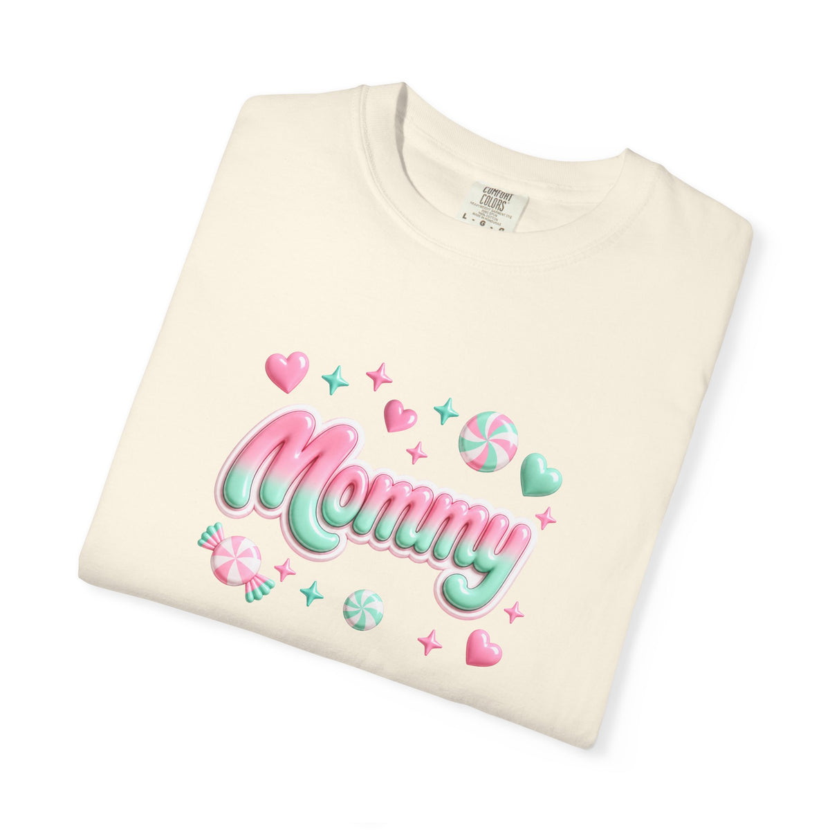 Mommy Pastel Candy Script T-Shirt