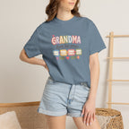 Grandma Loves Her Crew T-Shirt – Cute Pastel Grandma Family Tee