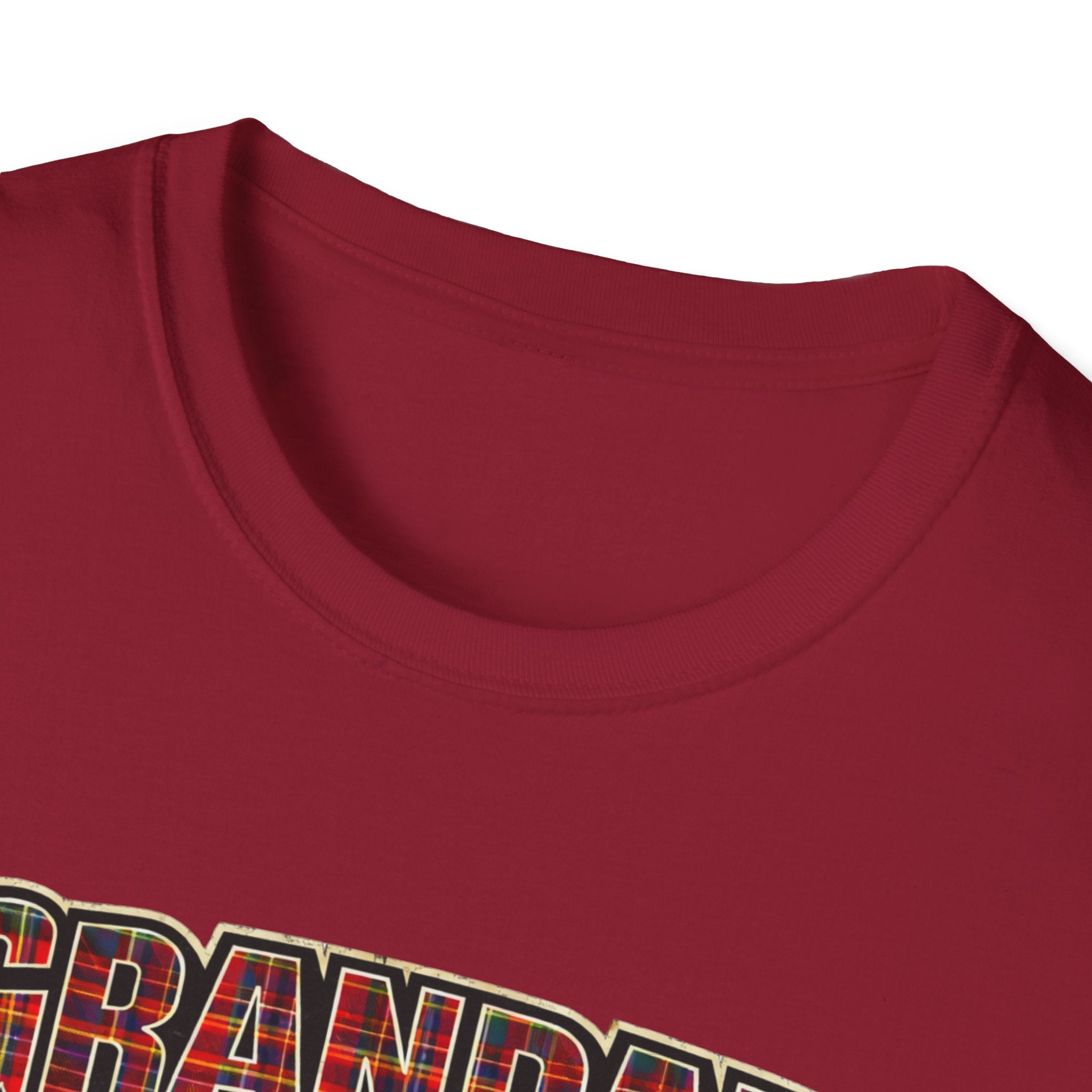 Grandad Plaid Family T-Shirt — "Loved by the Little Clan" Gift Tee