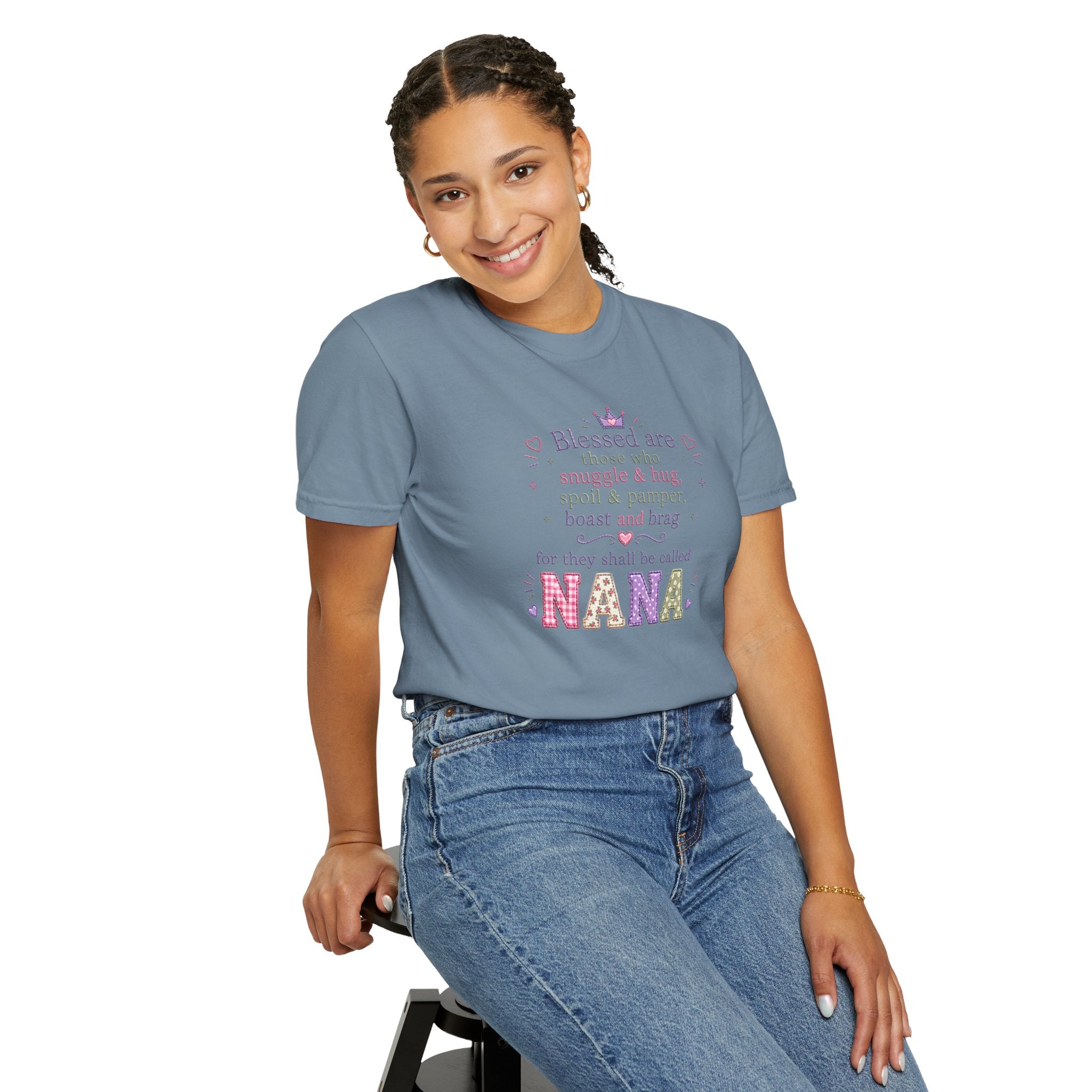 Nana Blessings T-Shirt — "Blessed are those who snuggle & pamper..." Grandmother Gift