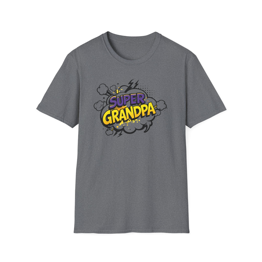 T-Shirt — "Super Grandpa" Comic-Style Graphic | Funny Father's Day Gift