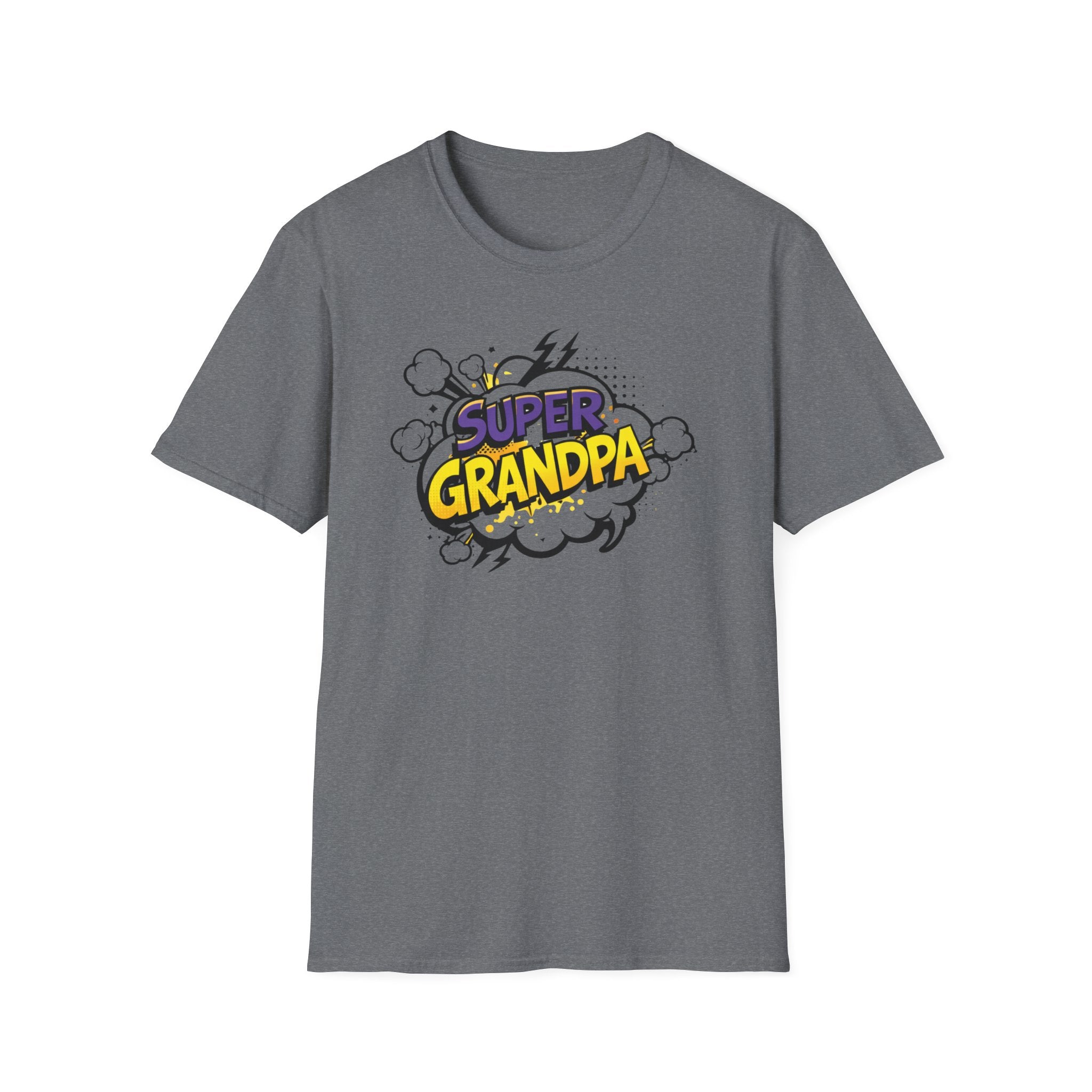 T-Shirt — "Super Grandpa" Comic-Style Graphic | Funny Father's Day Gift