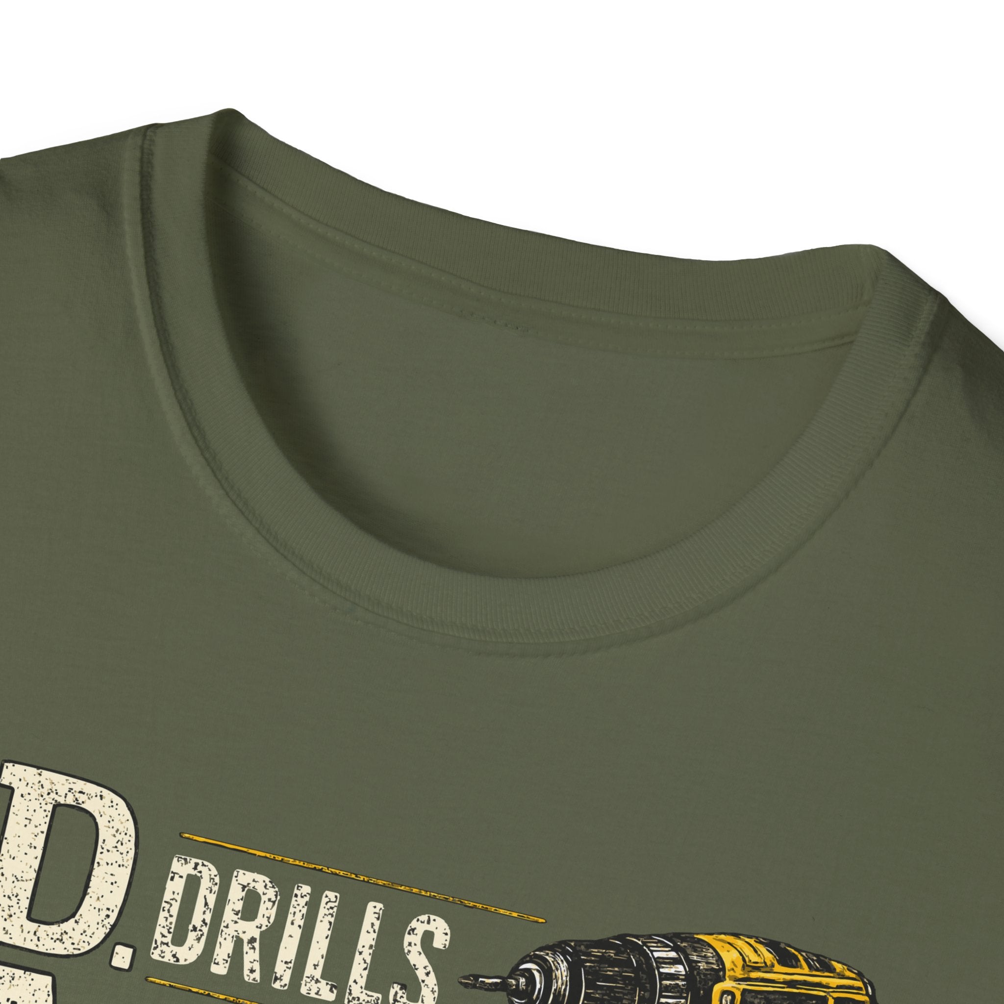 Drills and Damage Dad T-Shirt – Funny Father’s Day Tool Lover Tee