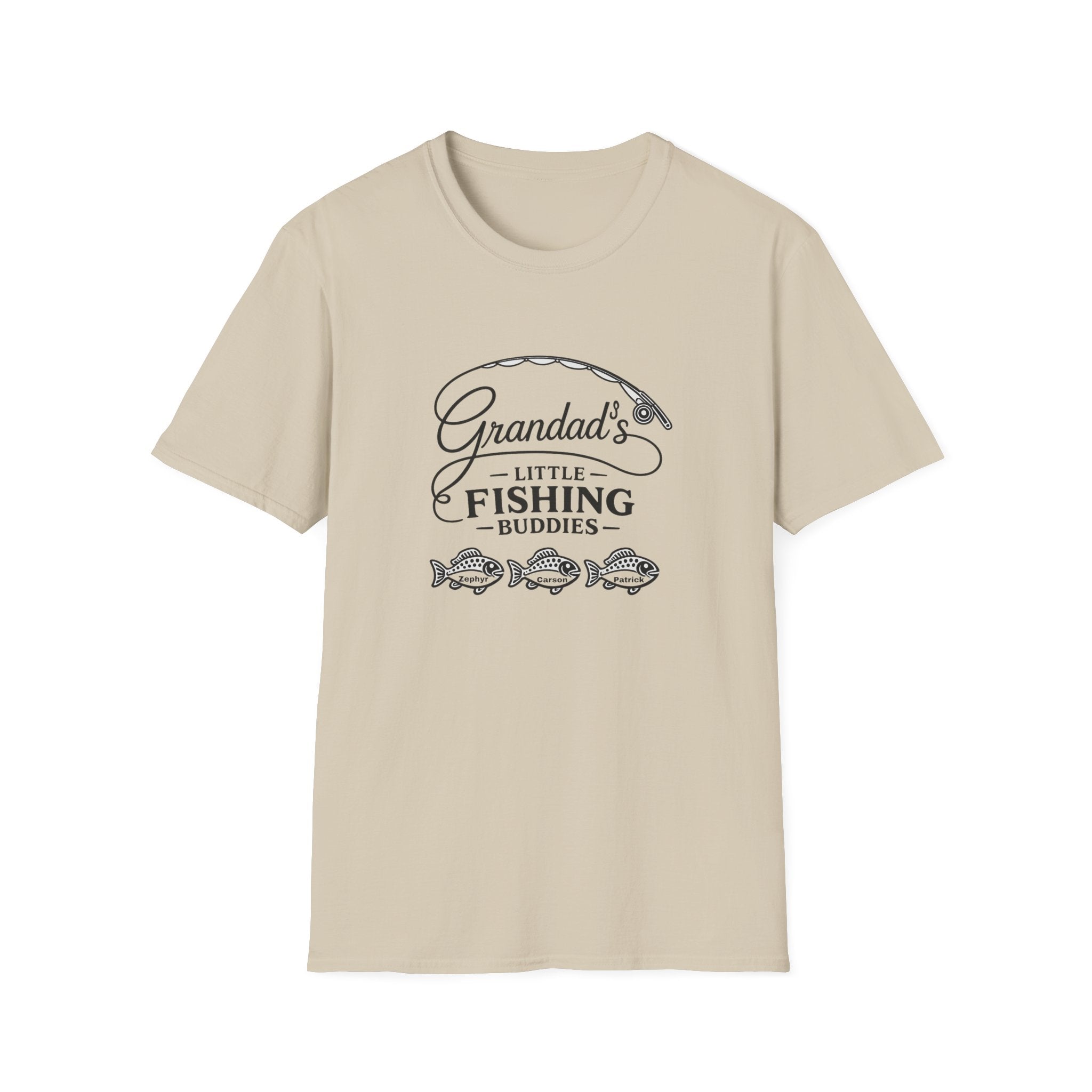 Granddad's Little Fishing Buddies T-Shirt — Grandpa & Kids Fishing Gift