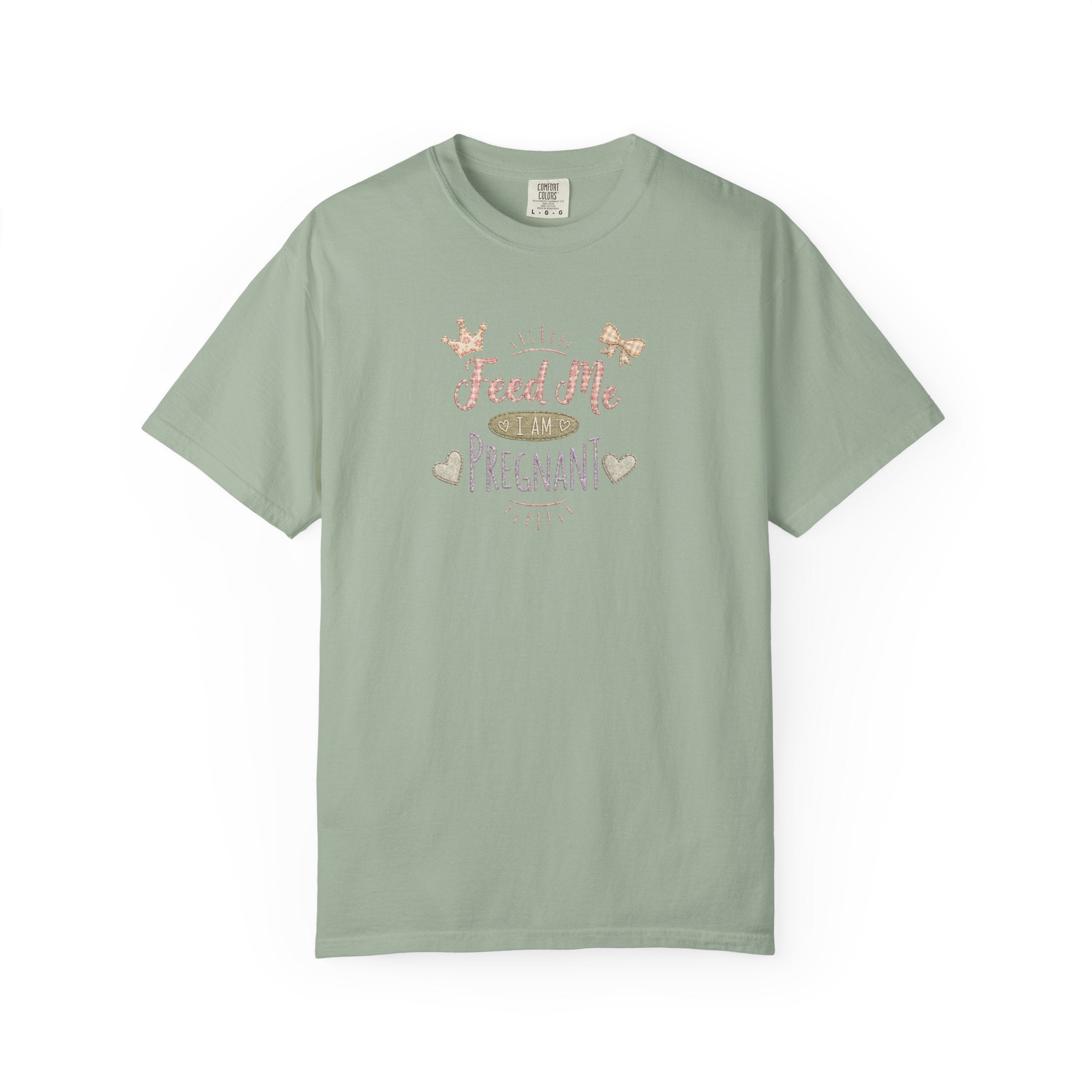 Pregnant 'Feed Me' Tee — Maternity Pregnancy Humor T-Shirt