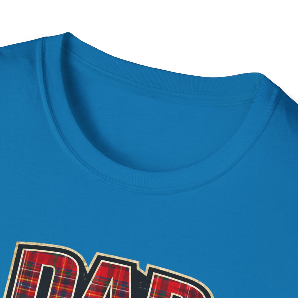 Dad Plaid Design T-Shirt – Rustic Father’s Day Gift