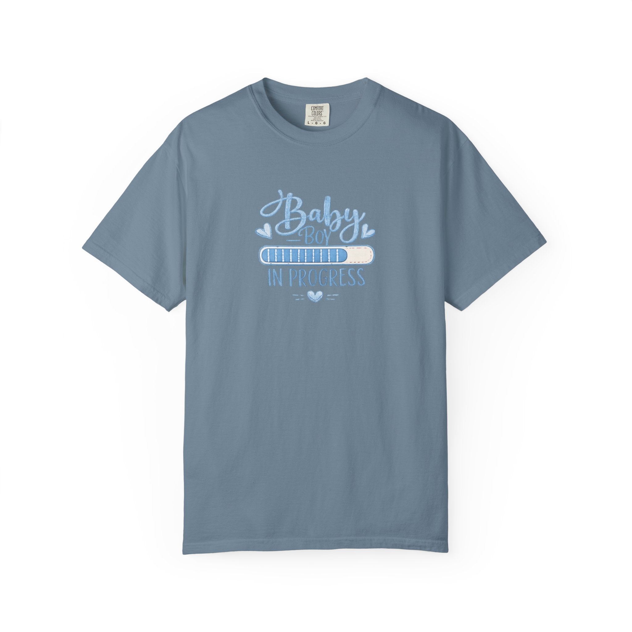 Baby Boy In Progress T-Shirt — Pregnancy Announcement Tee