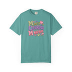 Mess, Overload, Mini-Hugs Hugs T-Shirt — Cute Hand-Lettered Mom Vibes Tee