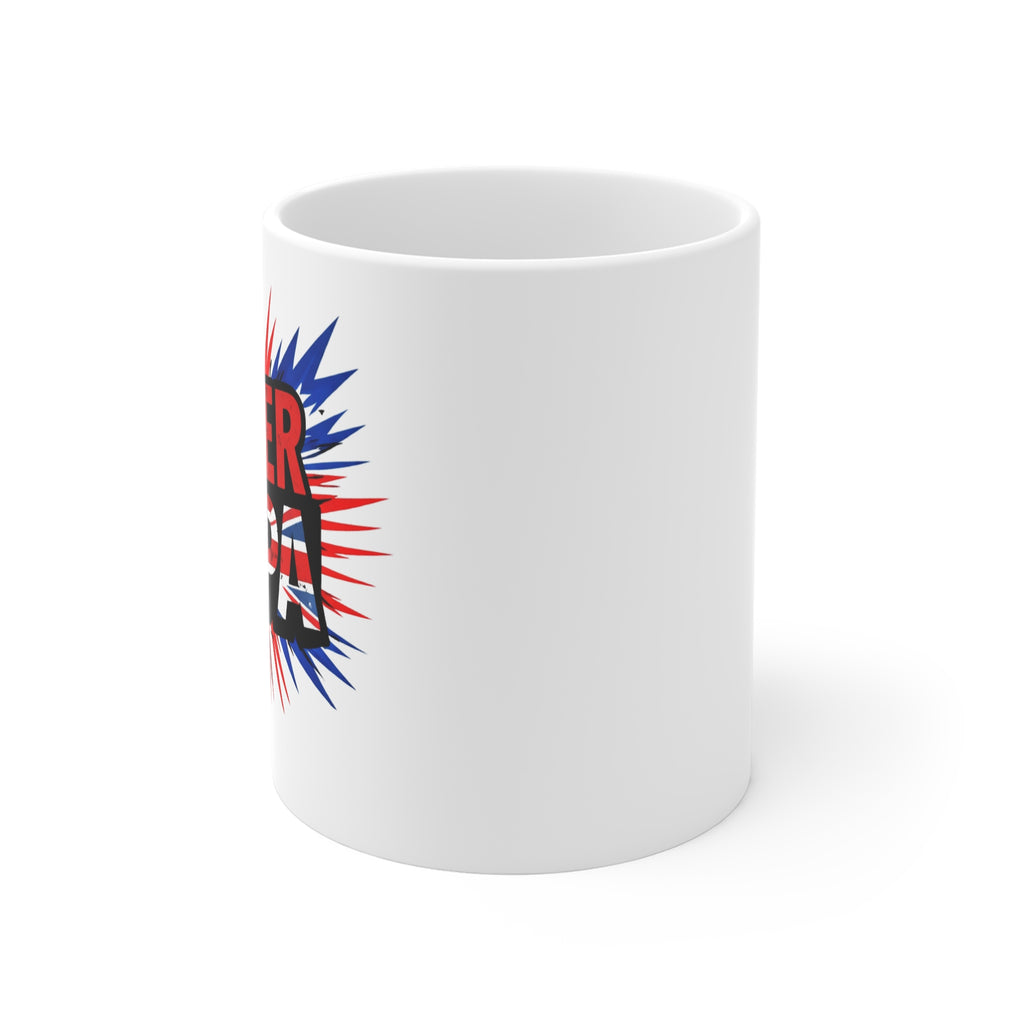Super Papa Union Jack/English themed Mug — Patriotic Red, White & Blue Father’s Day Coffee Cup