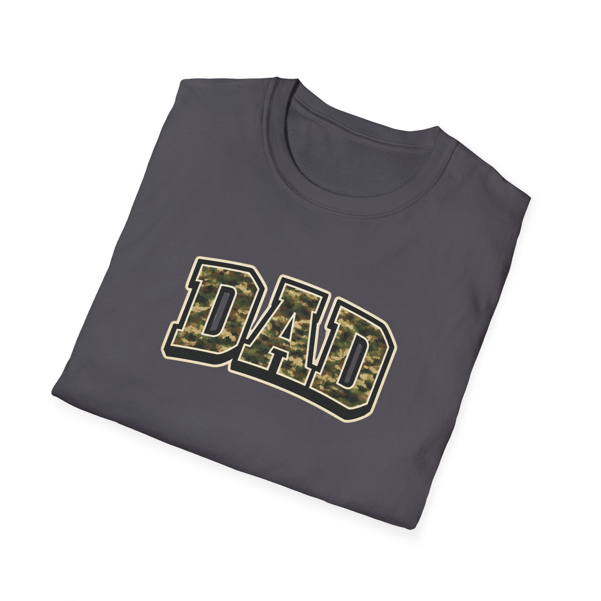 Dad Camo T‑Shirt — Military Camouflage 'DAD' Father's Day Tee