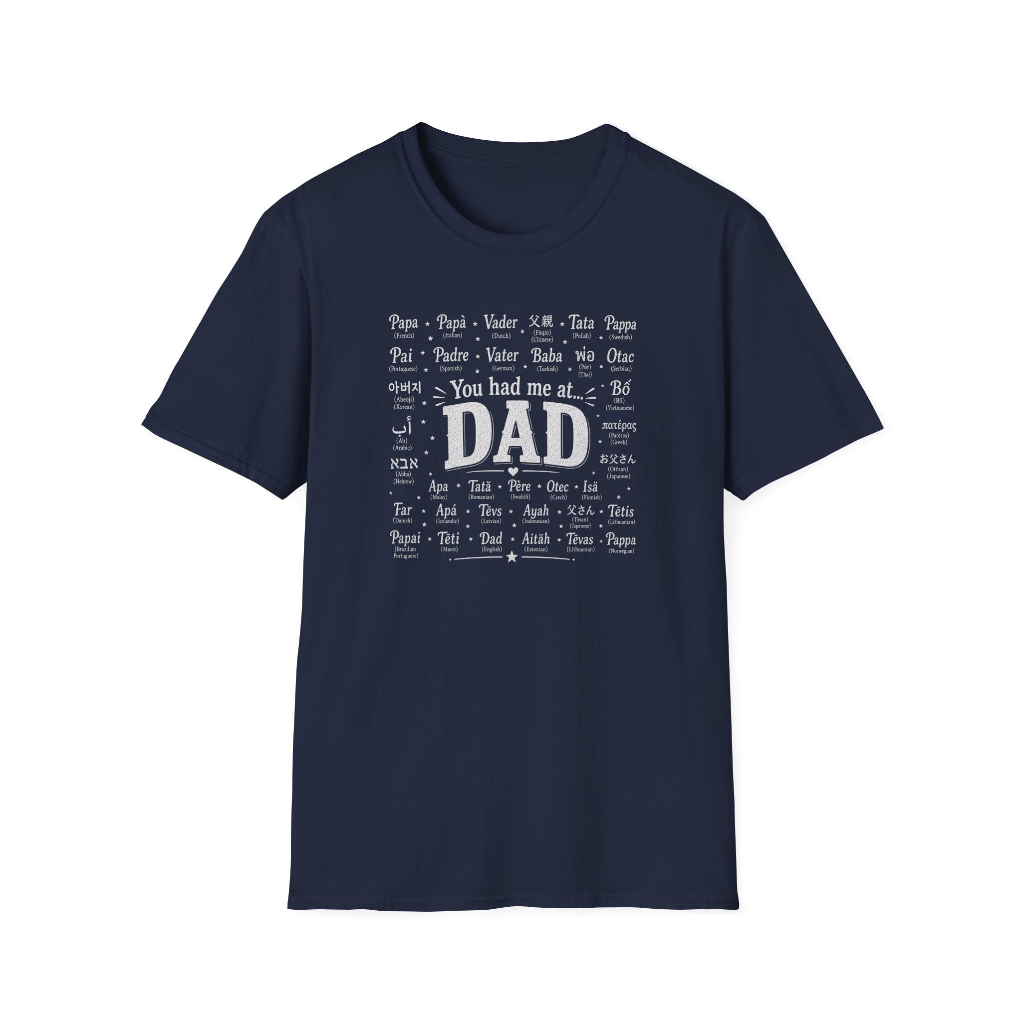 Dad Word Cloud T-Shirt — "You Had Me at Dad" Father's Day Gift