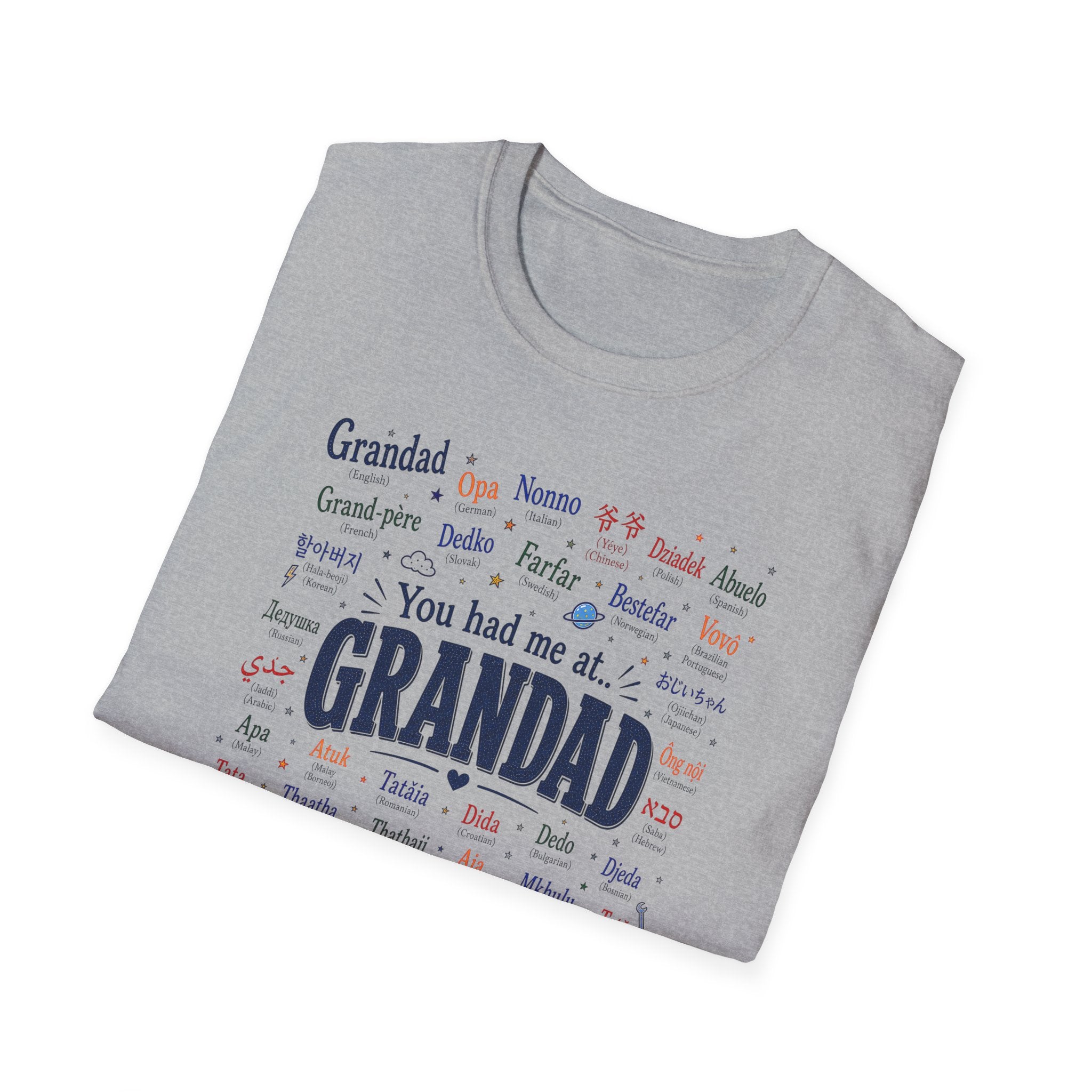 Grandad Word Cloud T-Shirt — "You had me at... GRANDAD" Father’s Day Gift