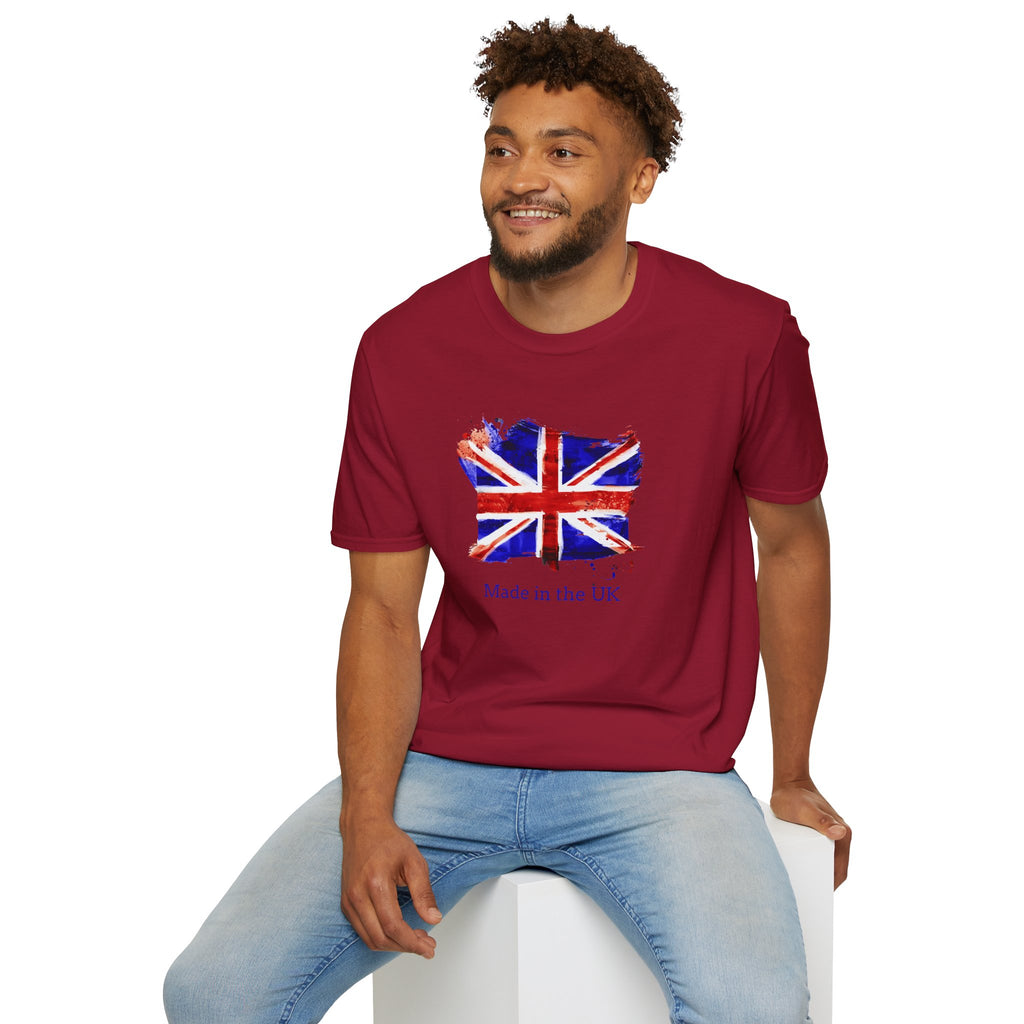 British Flag Watercolor T-Shirt – "Made in the UK" Pride Tee