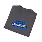 Super Grandpa Scotland Flag/Scottish themed T-Shirt — Retro Comic Father's Day Gift for Grandfathers