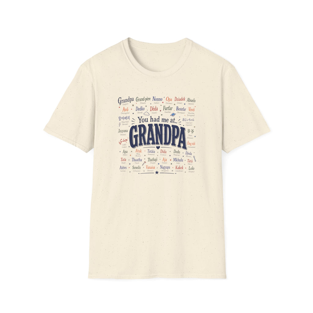You Had Me at Grandpa T-Shirt — Retro Family Name Gift for Grandfathers