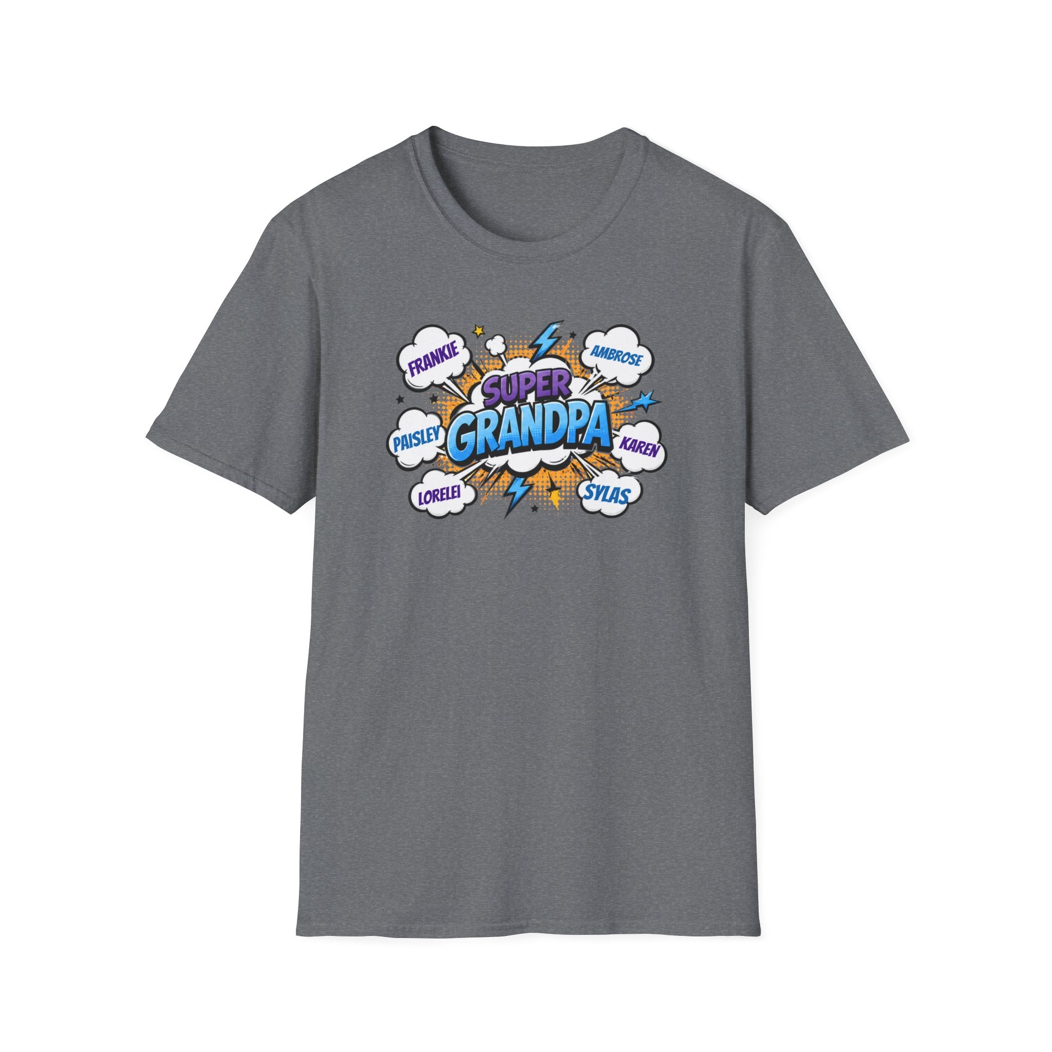 Super Grandpa Comic T-Shirt — "Super Grandpa" Funny Gift for Grandfathers