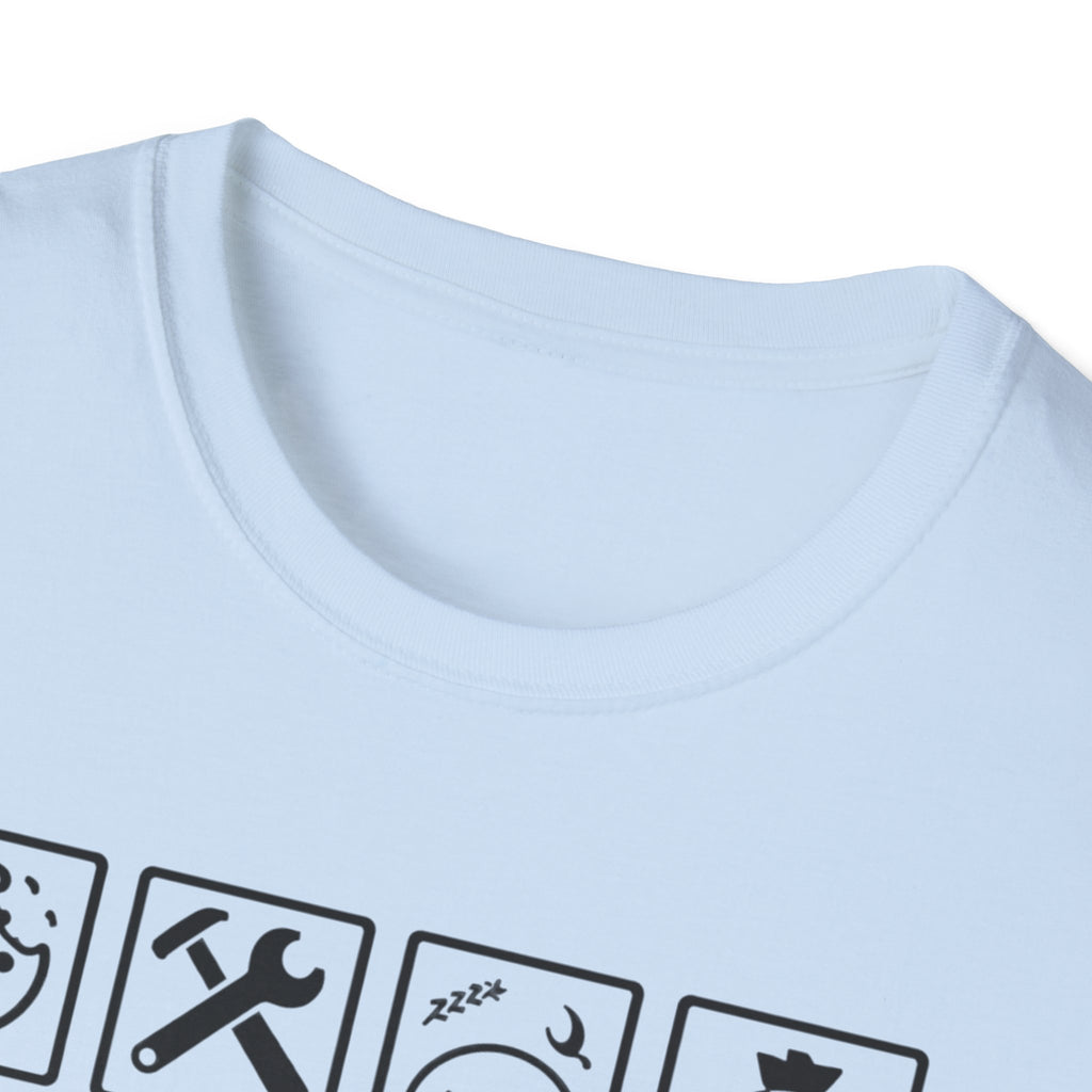 Grandad Warning T-Shirt — 'Warning: Spoils Grandkids & Hands Out Biscuits' Funny Grandpa Shirt
