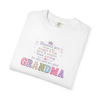 Grandma Floral Scripture T-Shirt — Blessed Are Those Who Are Pure in Heart