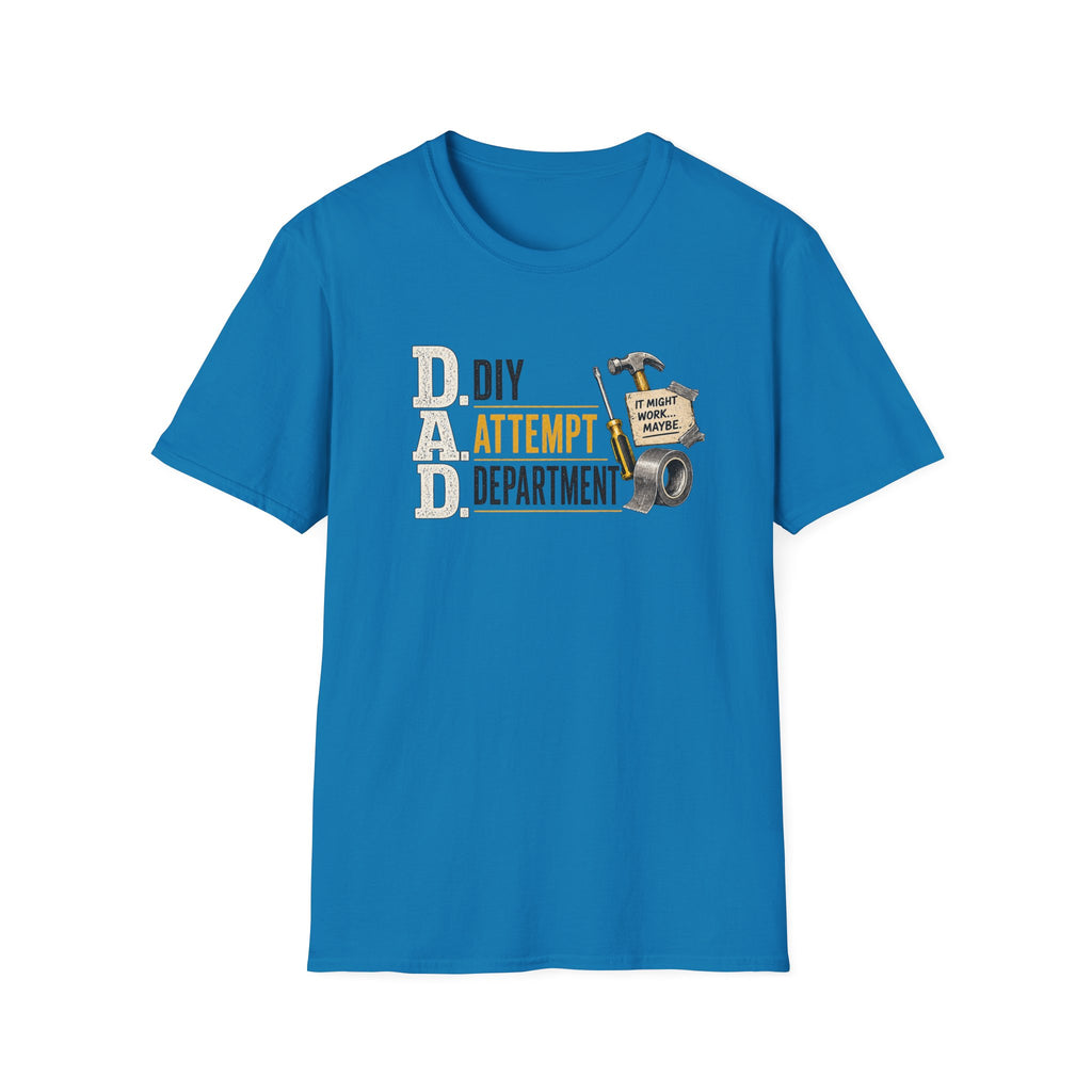 DIY Attempt Department T-Shirt — 'D.A.D. DIY Humour Tee