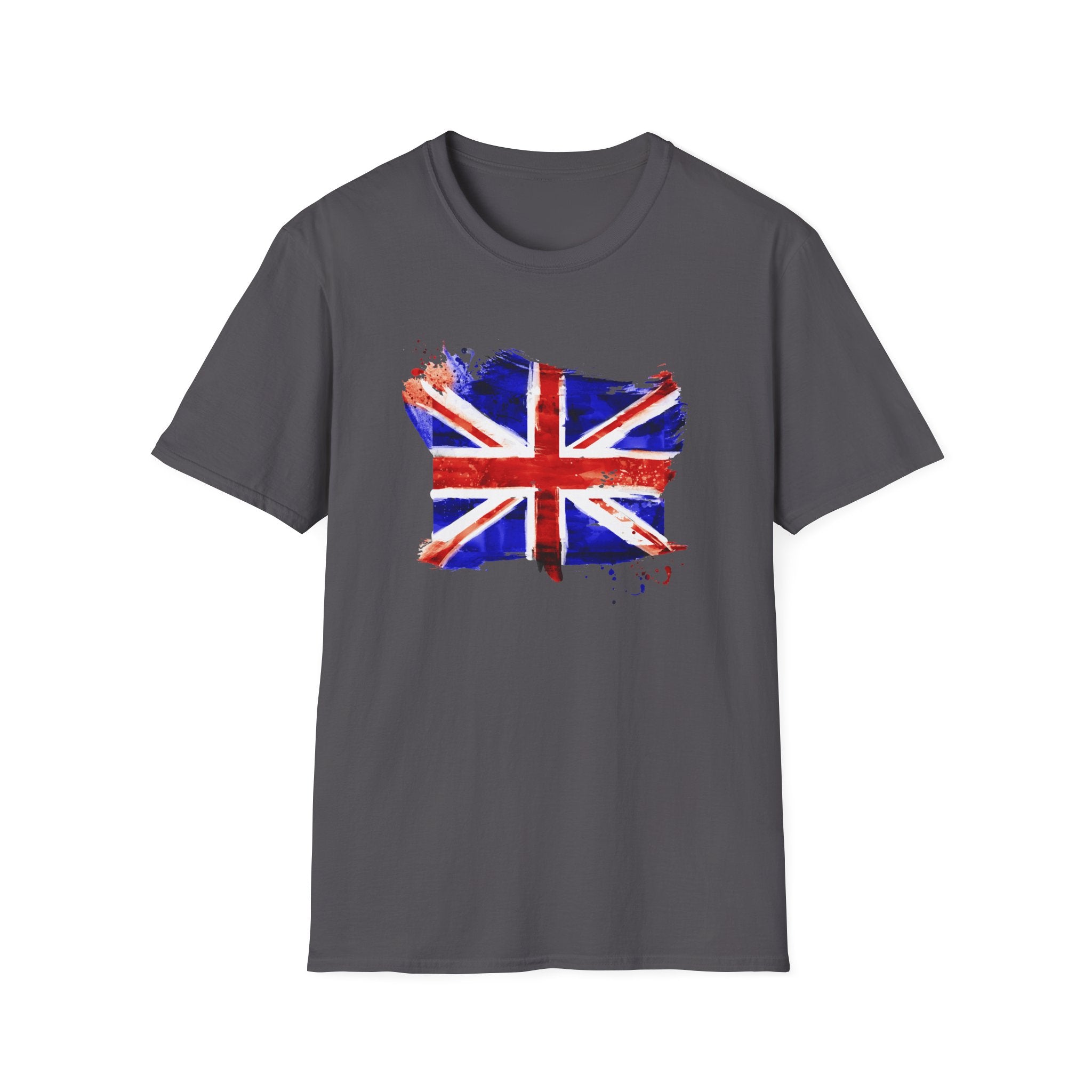 Union Jack Paint Brush UK Flag T-Shirt — British Pride Graphic Tee