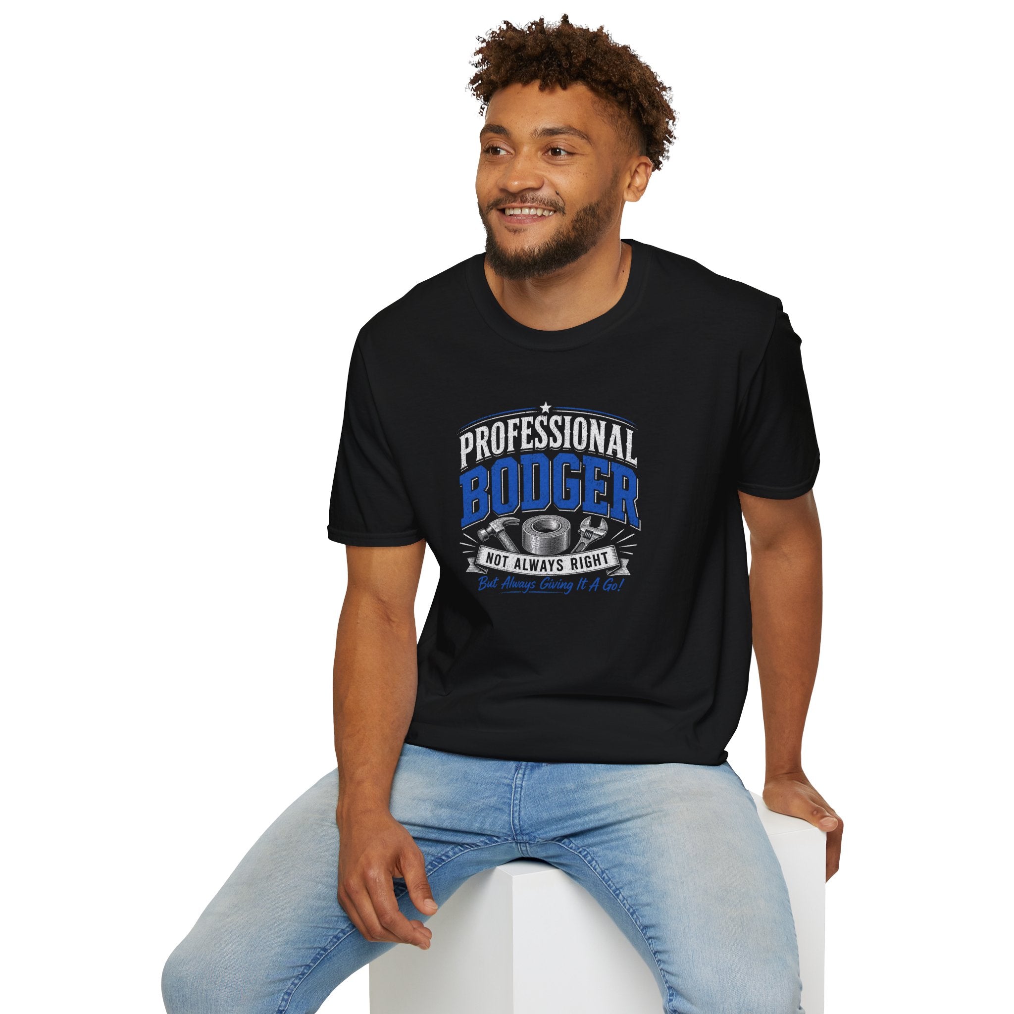 Professional Bodger T-Shirt — "Trying My Best!" Classic Crewneck