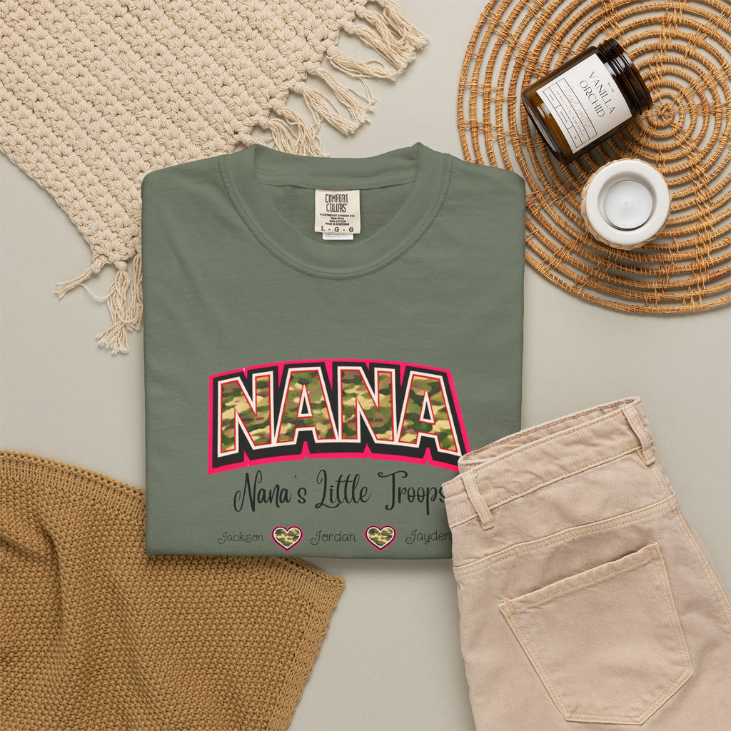 NANA Leopard Print Tee - "Nana's a Little Tramp" Graphic T-Shirt for Grandmothers