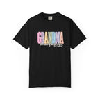 Grandma Floral Graphic T-Shirt — "Grandma, the heart of our family" Gift Tee