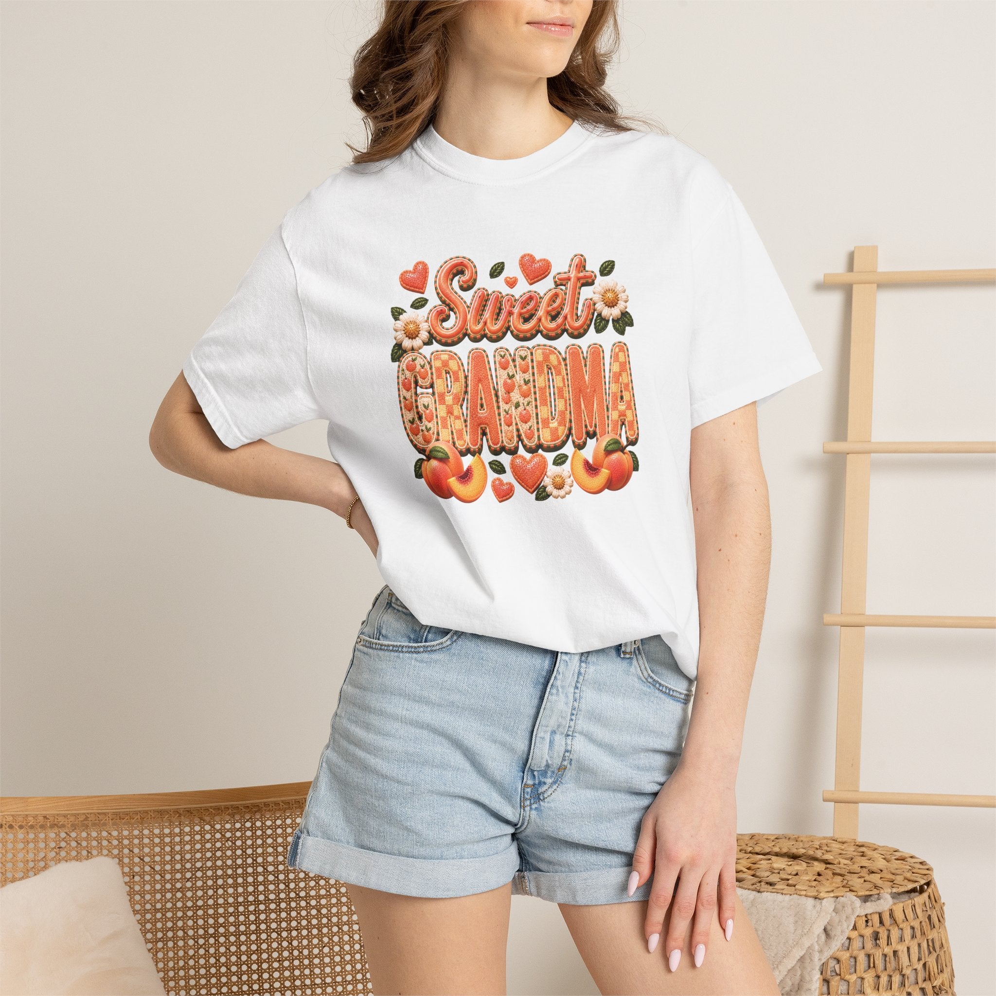 Sweet GRANDMA Peach Tee