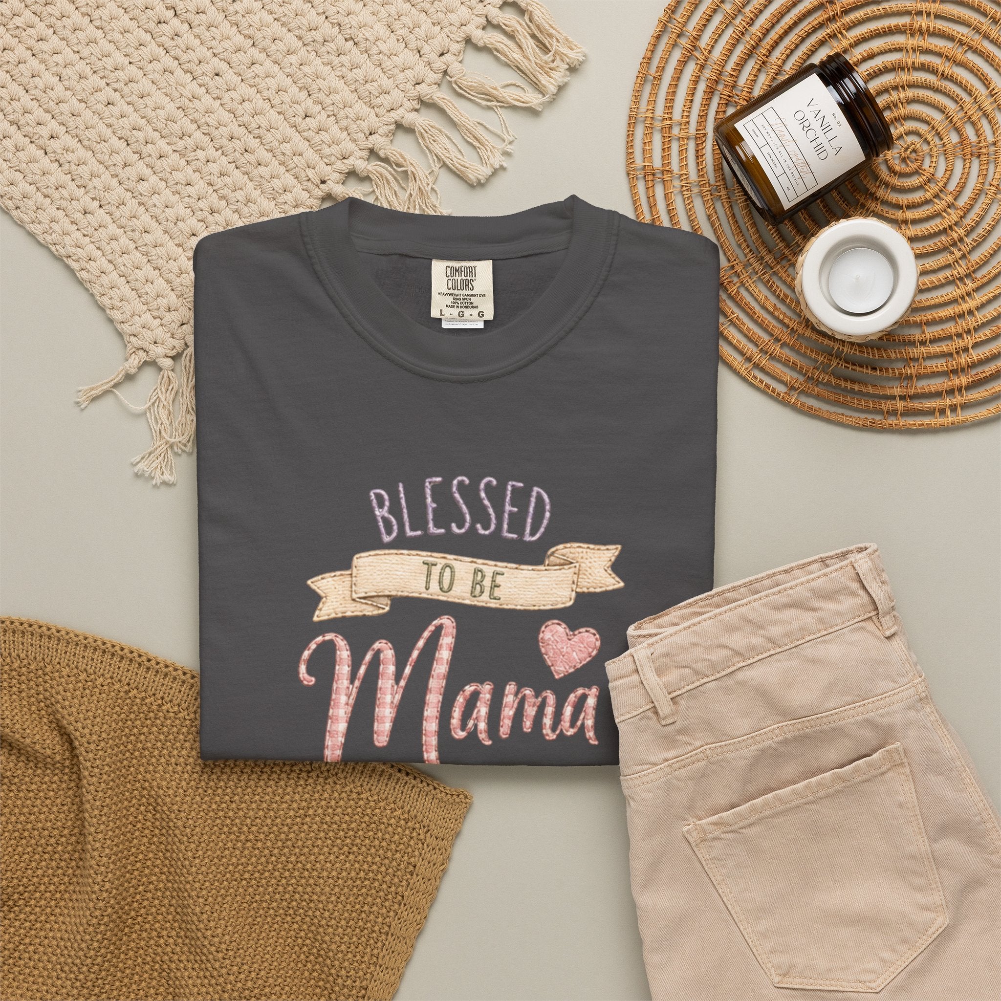 Blessed to Be Mama T-Shirt — Cute Mom Pregnancy Announcement Tee