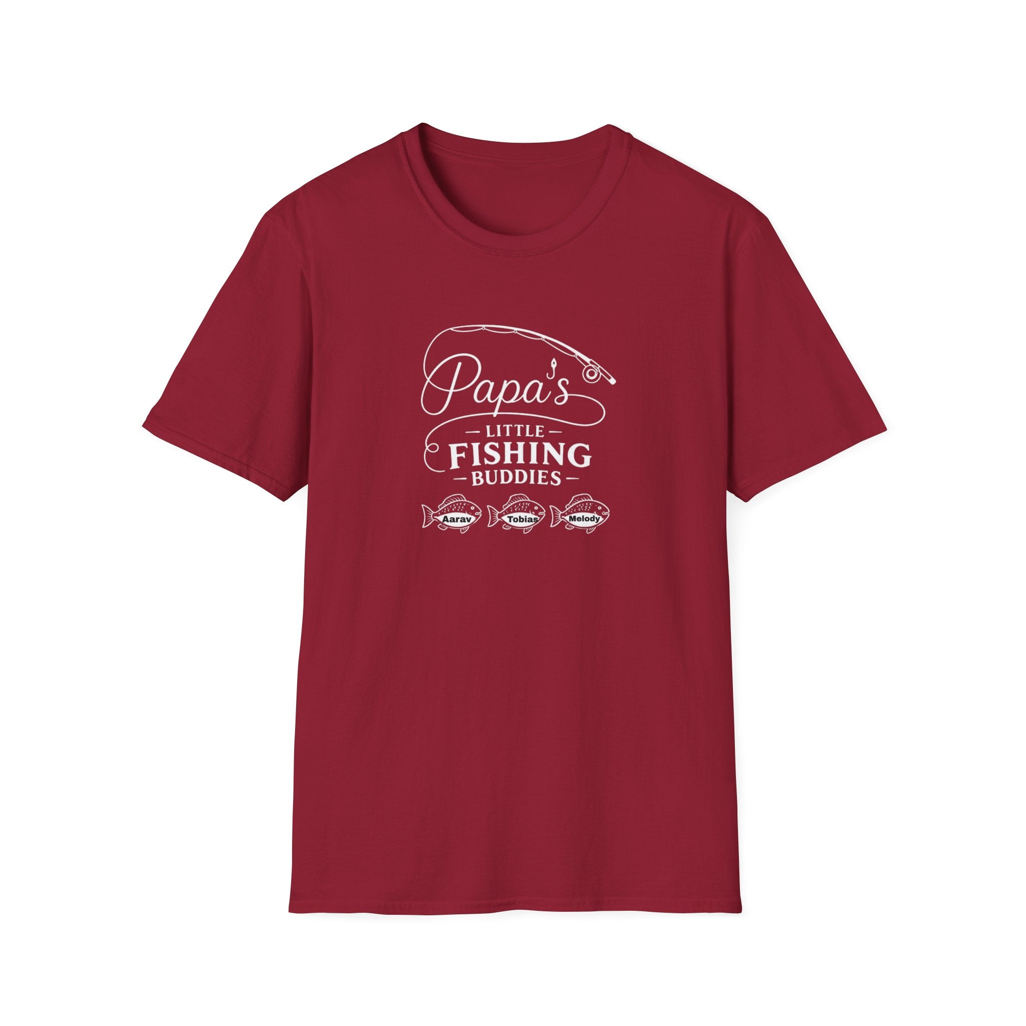 Papa's Little Fishing Buddies T-Shirt — Fathers Day Fishing Tee