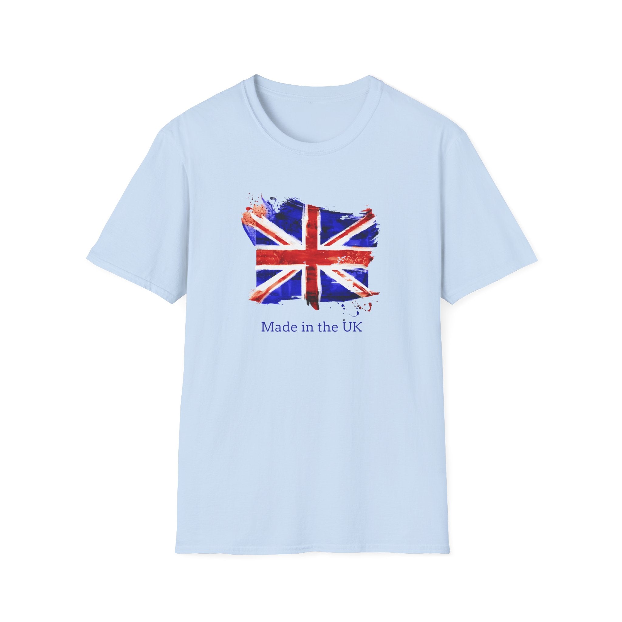 British Flag Watercolor T-Shirt – "Made in the UK" Pride Tee