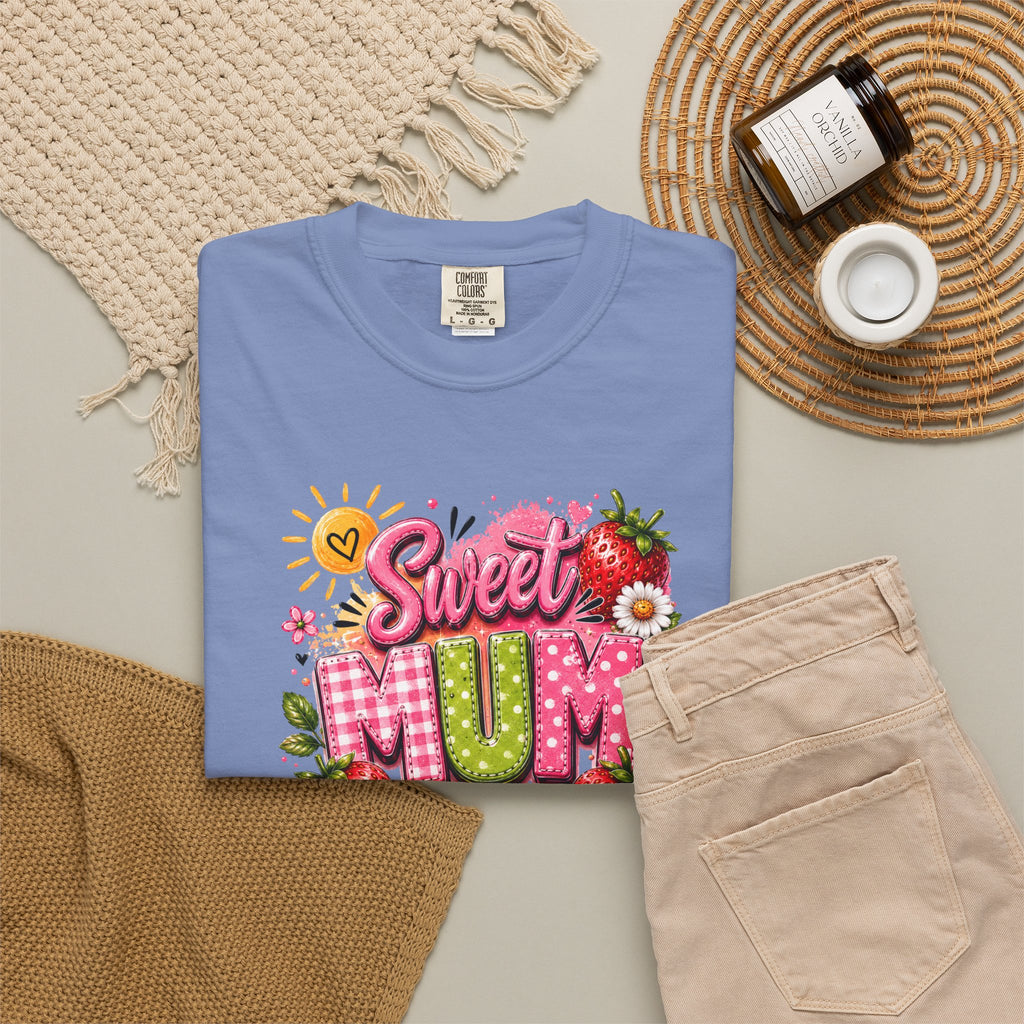 Sweet Mum T-Shirt — Floral Strawberry Mother's Day Tee