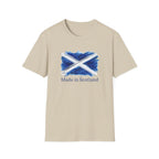 Made in Scotland T-Shirt — Watercolor Saltire Flag Tee